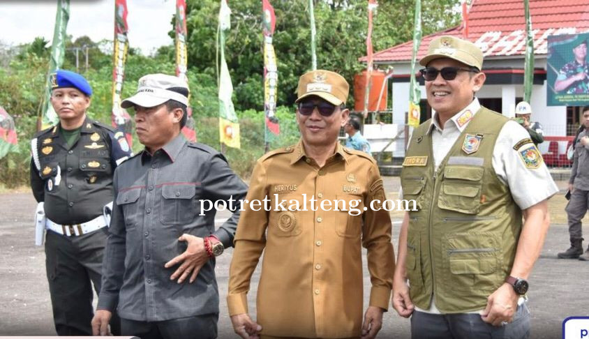 Pj. Bupati Barito Utara Sambut Kunjungan Kerja Wakil Kepala Staf Angkatan Darat di Murung Raya.