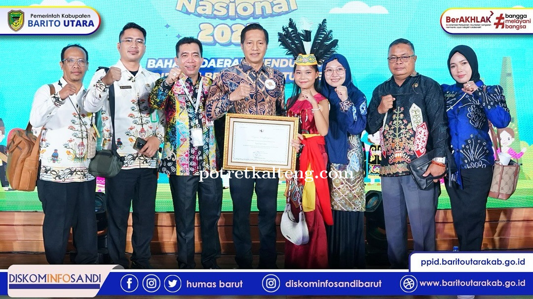 Dua Tahun Berturut-Turut, Barito Utara Raih Penghargaan Pelestarian Bahasa Ibu