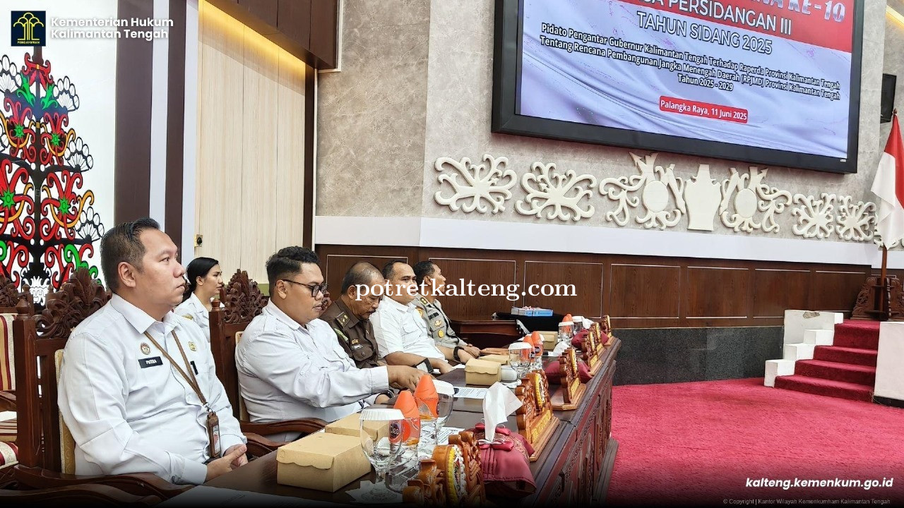 Pemprov Kalteng Serahkan Raperda RPJMD 2025–2029 ke DPRD