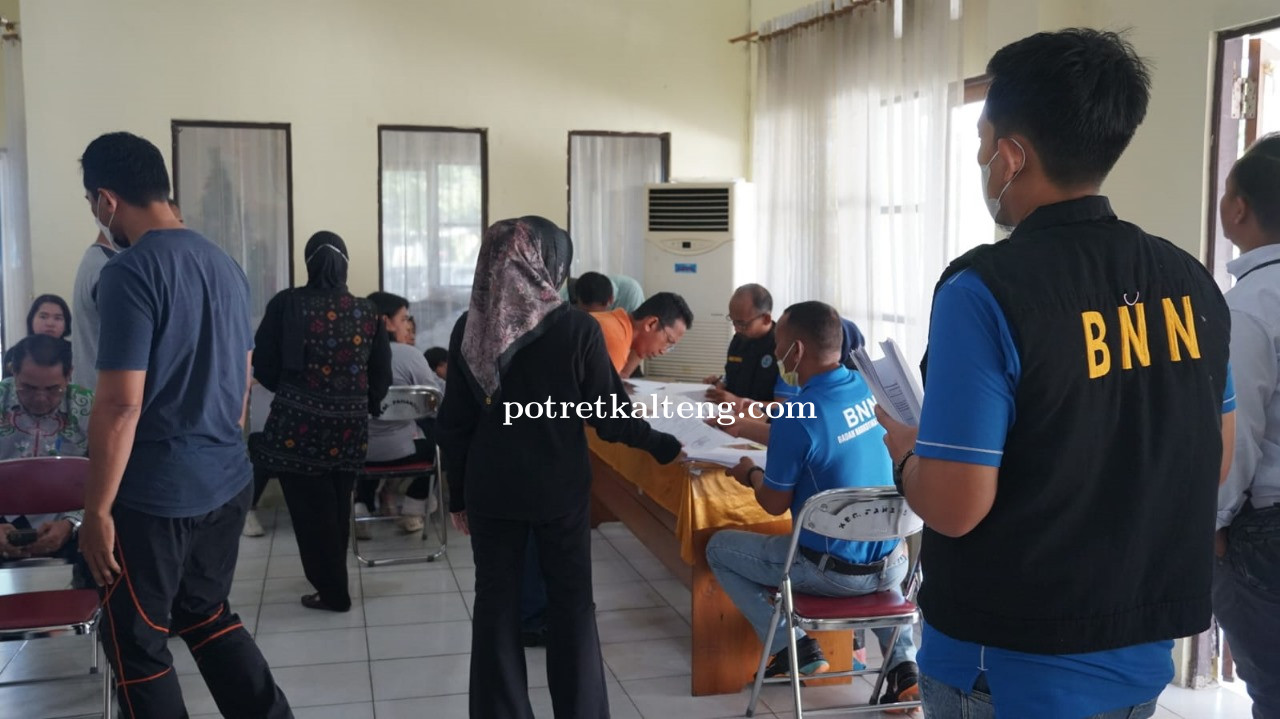 BNN Palangka Raya Gelar Tes Urine ASN dan PTT, Perkuat Komitmen Bebas Narkoba