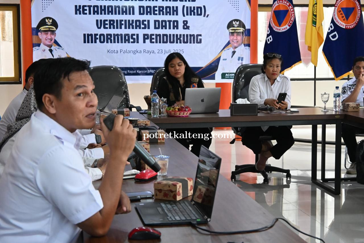 BPBD Kalteng dan BNPB Gelar FGD Penyusunan IKD di Palangka Raya dan Katingan