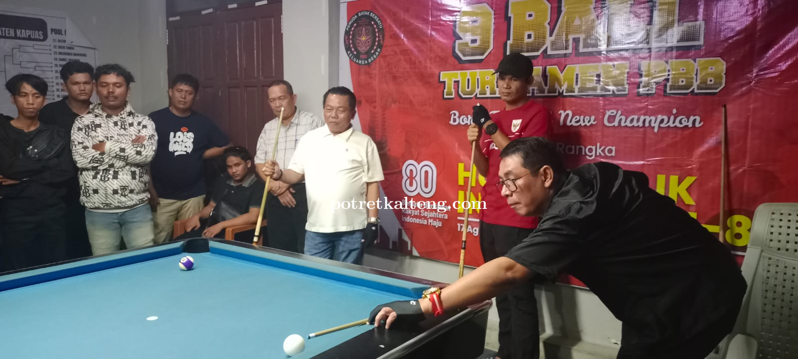 Bupati Kapuas Resmi Buka Turnamen Billiard Pemuda Batak Bersatu