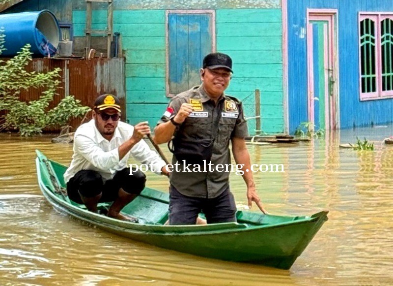 Komisi II DPRD dan Pemerintah Kecamatan Teweh Baru Tinjau Banjir di Kelurahan Jambu
