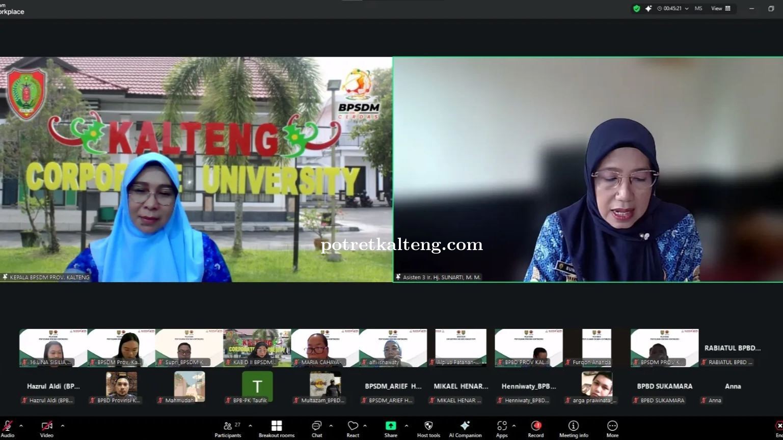 Pelatihan RENKON 2025: ASN Kalteng Diperkuat untuk Siaga Hadapi Krisis