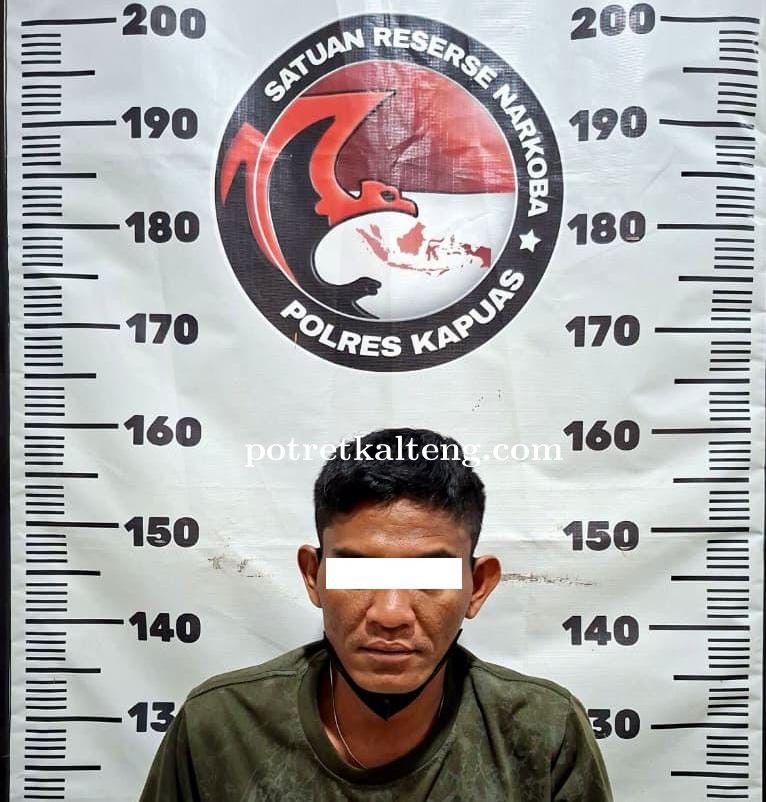 Pengungkapan Kasus Narkotika di Tamban Catur, Polisi Amankan Seorang Pria dan Barang Bukti Sabu