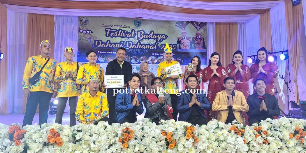 Kecamatan Gunung Bintang Awai Raih Juara Umum Lomba Lagu Pop Daerah FBDD 2025