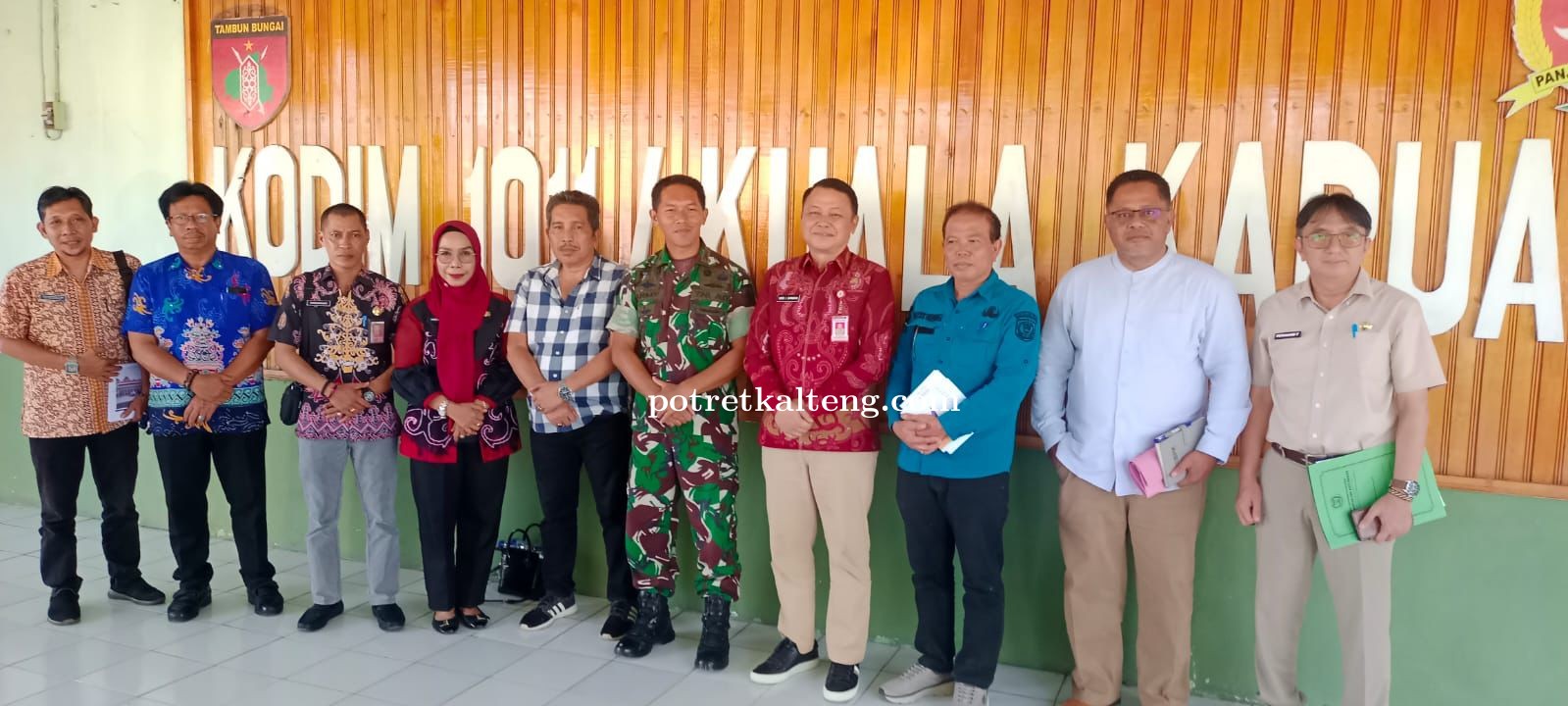 Dandim 1011/KLK Pimpin Rapat Percepatan Pembangunan Gerai Koperasi Merah Putih di Kapuas dan Pulang 