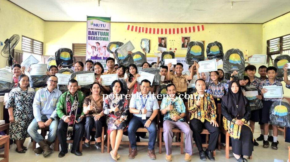 PT. MUTU Salurkan Beasiswa Berprestasi untuk 207 Pelajar di Barito Selatan, Tingkatkan Kualitas Pend