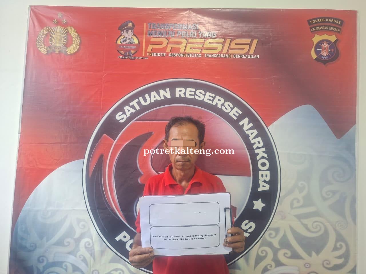 Polres Kapuas Amankan Seorang Pria dan Sita 10,89 Gram Sabu di Desa Saka Batur