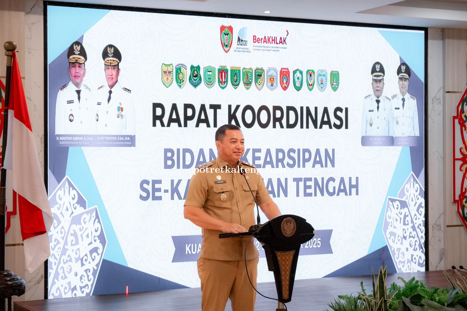 Wabup Kapuas Resmi Buka Rakor Kearsipan Provinsi Kalimantan Tengah Tahun 2025