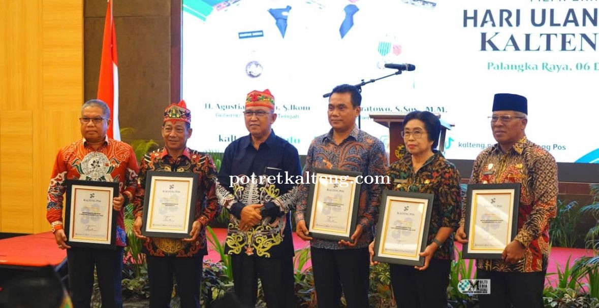 Bupati Mura, Heriyus Hadiri HUT Kalteng Pos Ke-32