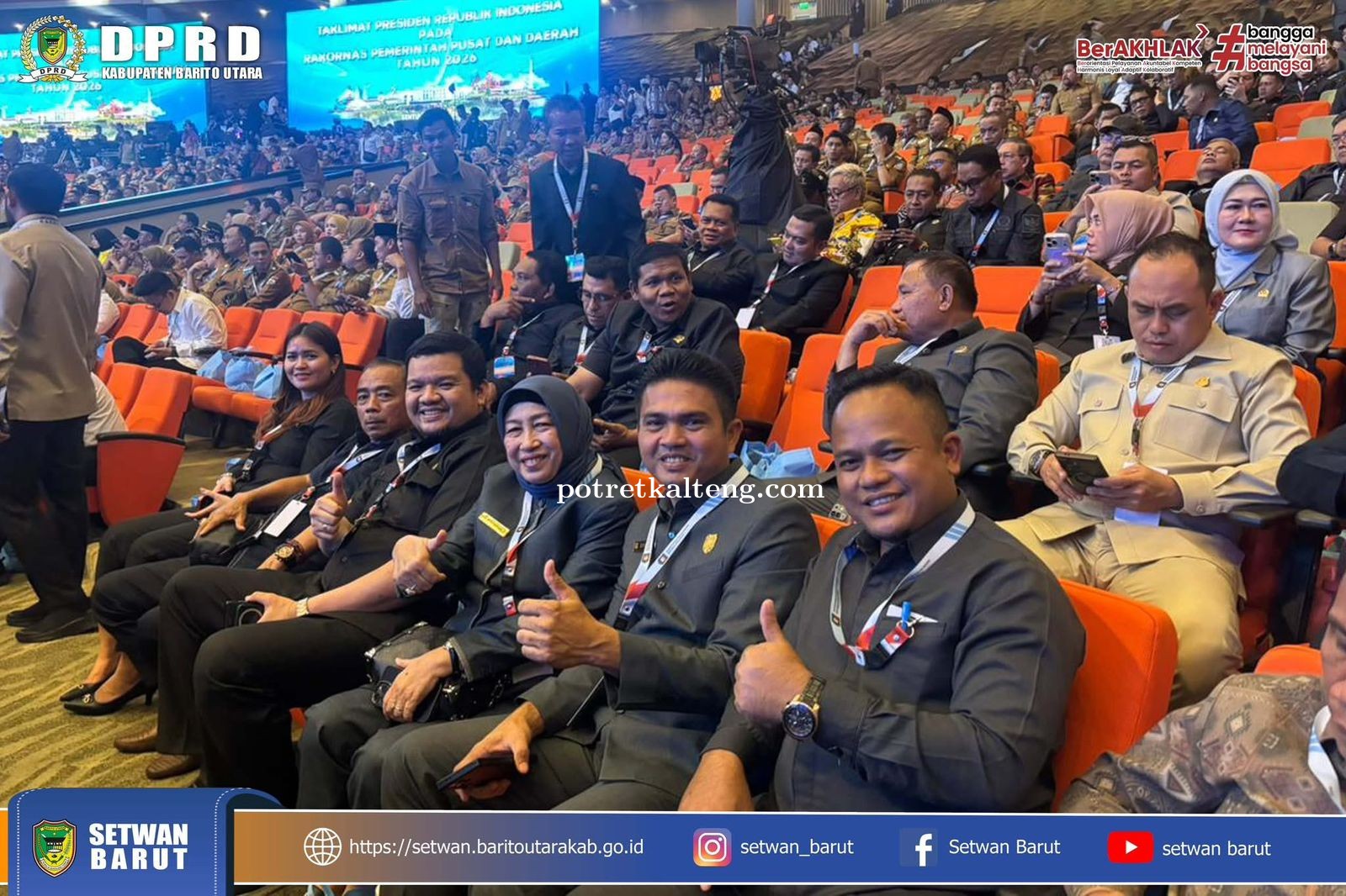 Ketua DPRD Barito Utara Ikuti Rakornas Sinergi Pusat dan Daerah Menuju Indonesia Emas 2045