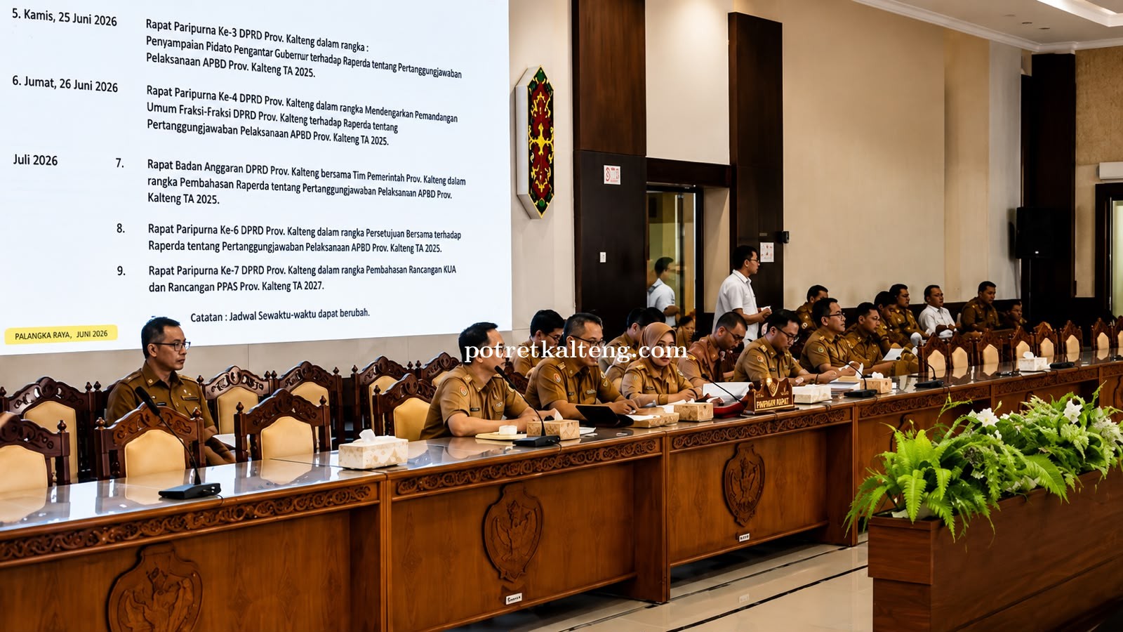 Banmus DPRD Kalteng Sinkronkan Agenda Persidangan dan Program Strategis Daerah