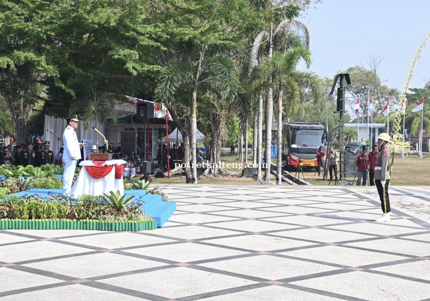 Gubernur Agustiar Sabran Jadi Inspektur Upacara HUT Ke-81 RI