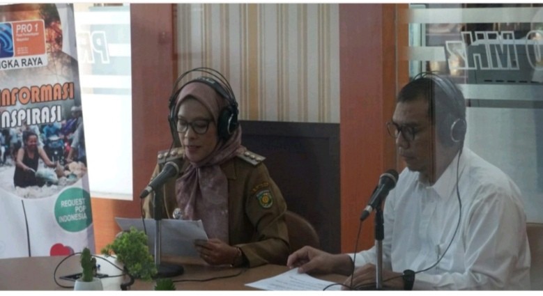 Meriahkan Hari Radio Nasional ke-79, Pj Walikota Palangkaraya Jadi Pembaca Berita RRI