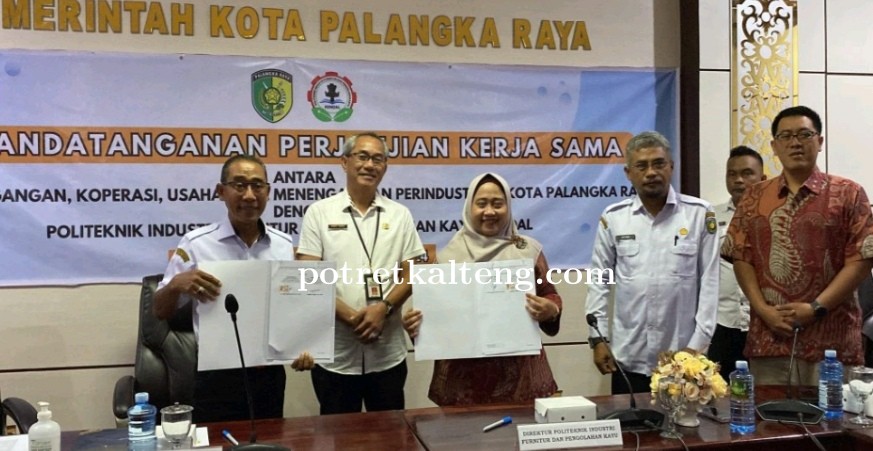 Pemko Palangka Raya dan Polifurneka Teken Kerja Sama Program Beasiswa