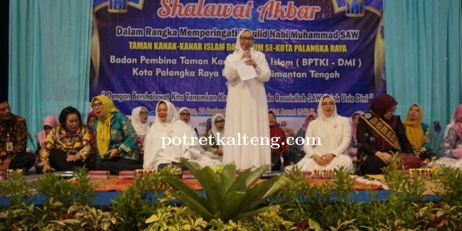 BPTKI DMI Gelar Sholawat Akbar, Budayakan Cinta Nabi Sejak Dini di Palangkaraya