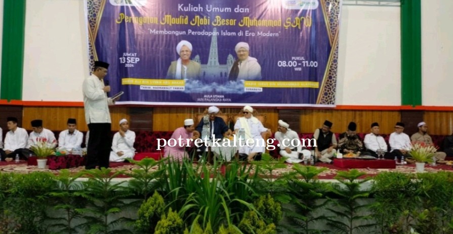 Peringatan Maulid Nabi: Sahdin Hasan Ajak Masyarakat Teladani Sifat Rasulullah di IAIN Palangkaraya 