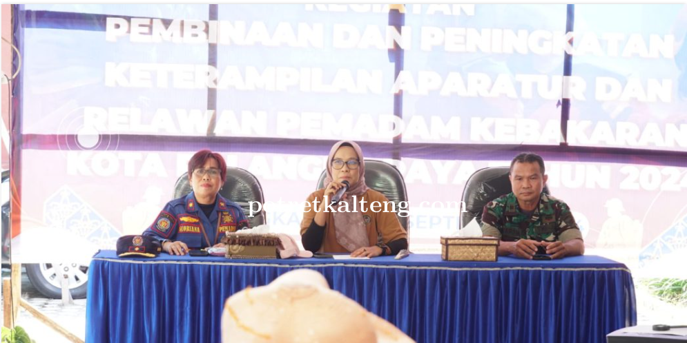 Pj Wali Kota Palangka Raya Perkuat Keterampilan Teknis dan Mental Aparatur serta Relawan Damkar