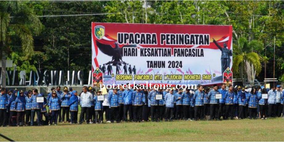 Pj WaliKota Palangka Raya Pimpin Upacara Hari Kesaktian Pancasila, Momentum Kebangkitan Nilai Kebang