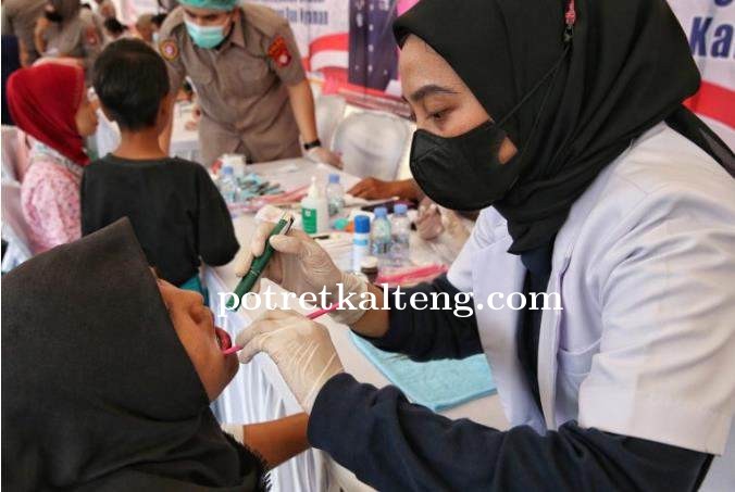  Kalteng Gelar Bakti Kesehatan di Pelabuhan Rambang, Wujudkan Kepedulian di Daerah Rawan Narkoba