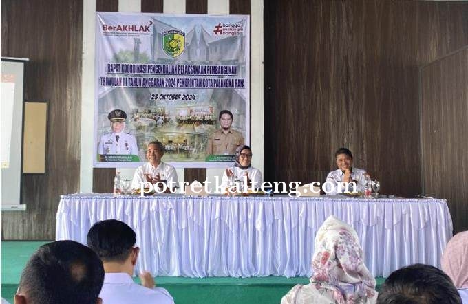 Pemko Palangka Raya Gelar Rapat Evaluasi Pembangunan, Realisasi Keuangan Capai 64 Persen di Triwulan