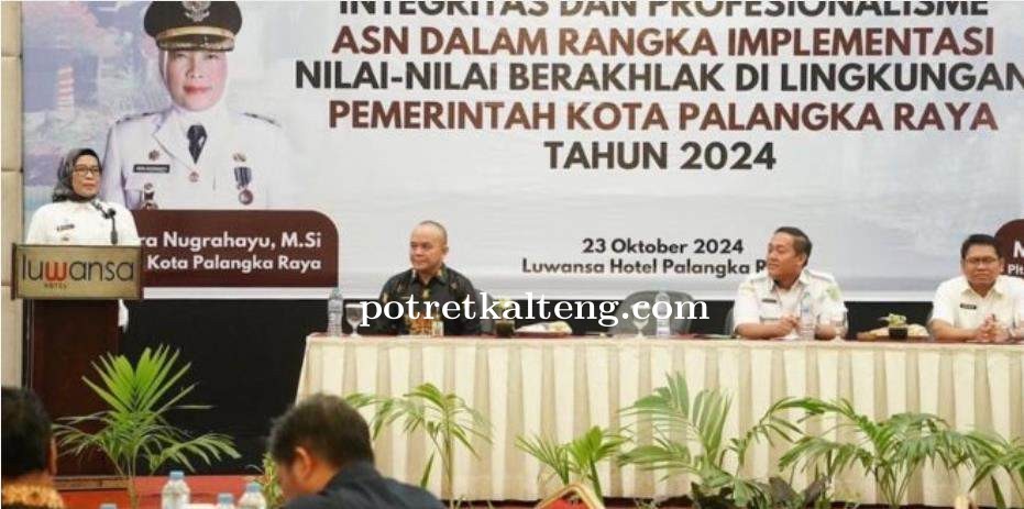Pj Wali Kota Dorong Penguatan Nilai BerAKHLAK demi Budaya Kerja Positif di Palangka Raya