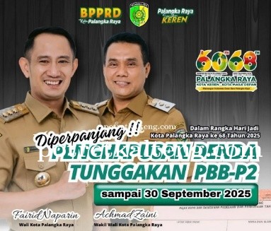 Wali Kota Fairid Naparin Hadiahkan Penghapusan Denda Pajak untuk Warga Palangka Raya