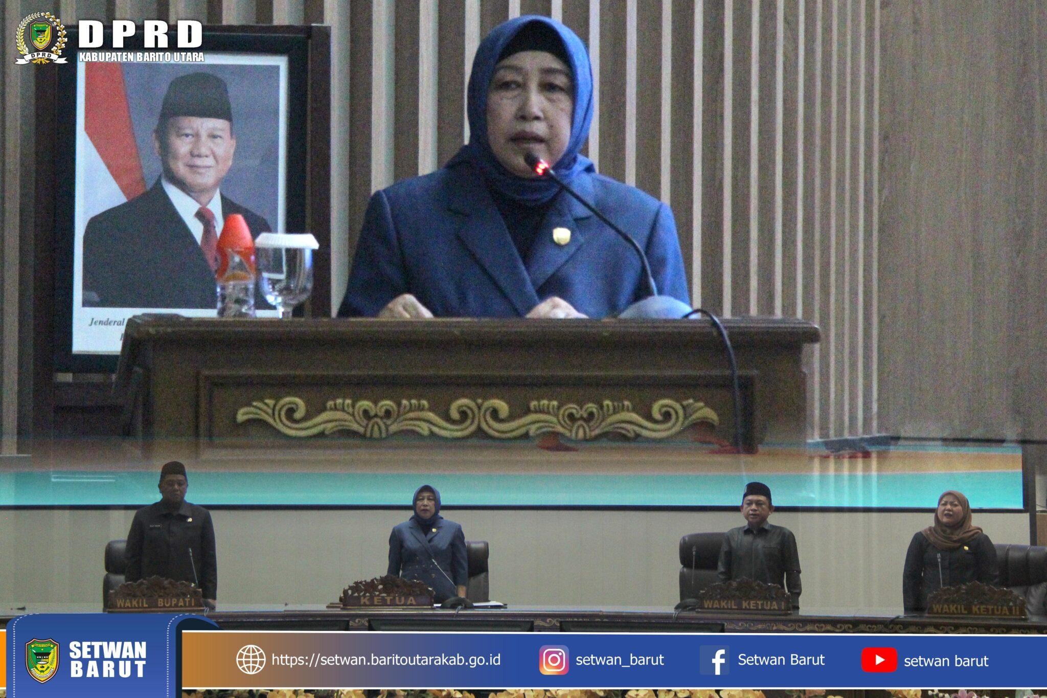 DPRD Barut Gelar Paripurna IV, Setujui Tiga Raperda Inisiatif Bidang Kepemudaan, Hukum, dan Pendidik