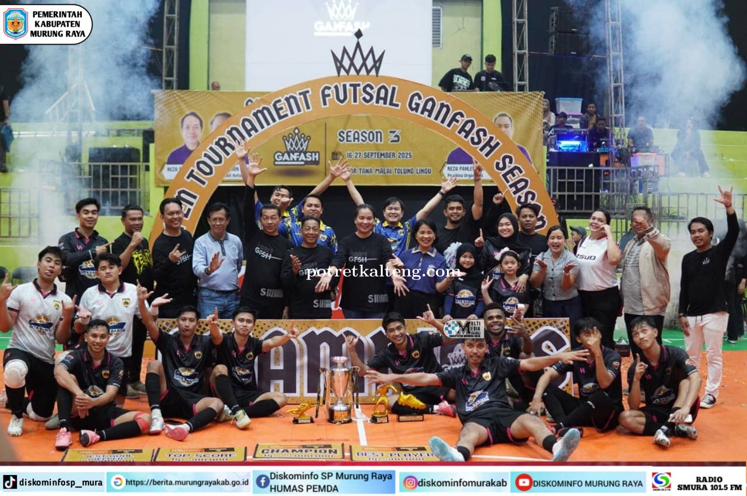 Bupati Mura Tutup Turnamen Futsal GANFASH III, Berharap Lahir Atlet Potensial Daerah