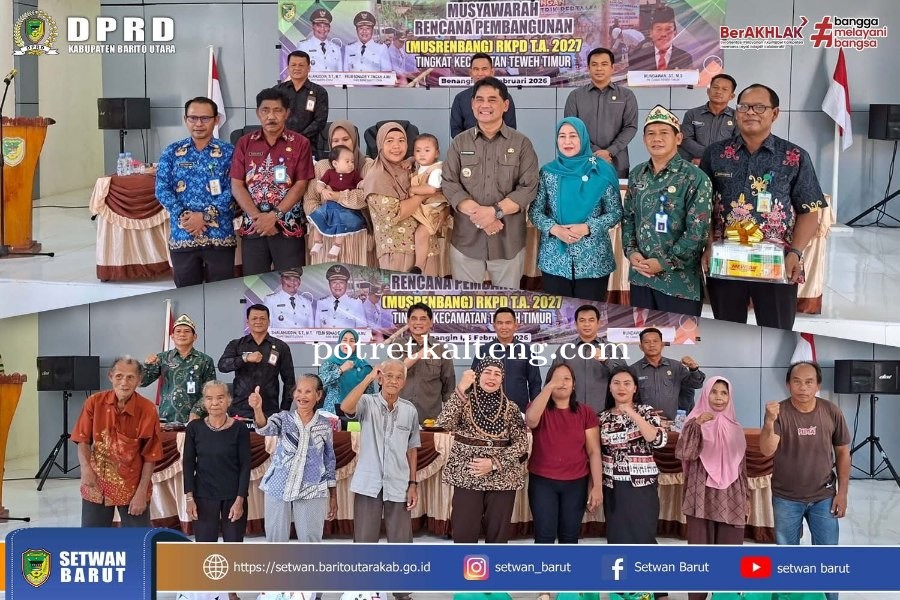 DPRD Barito Utara Antusias Dengarkan Usulan Masyarakat pada Musrenbang Kecamatan Teweh Timur