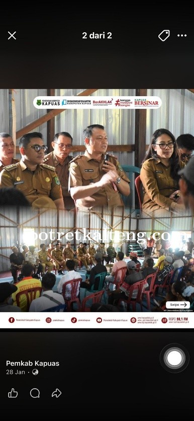 Sekda Kapuas Kunker ke Desa Sei Bakut, Serap Aspirasi Warga