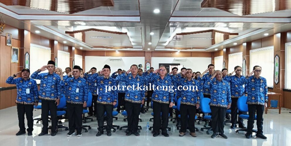 Dinas ESDM Kalteng Ikuti Upacara Hari Lahir Pancasila