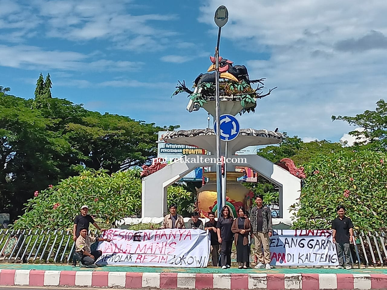 Aliansi Mahasiswa Palangka Raya Tolak Kedatangan Presiden RI di Kalimantan Tengah