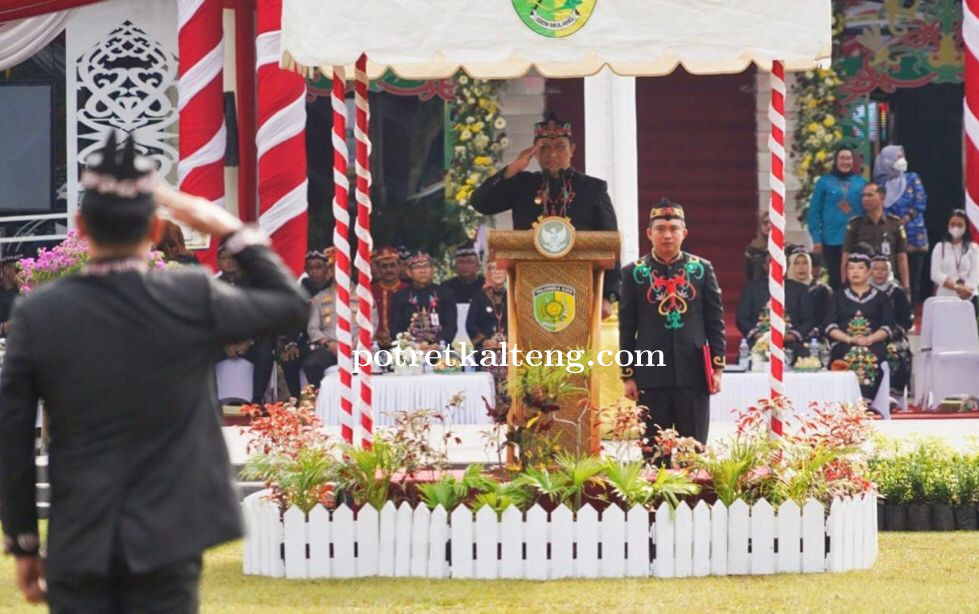 Wagub Kalteng Pimpin Upacara Peringatan Hari Jadi Kota Palangka Raya 