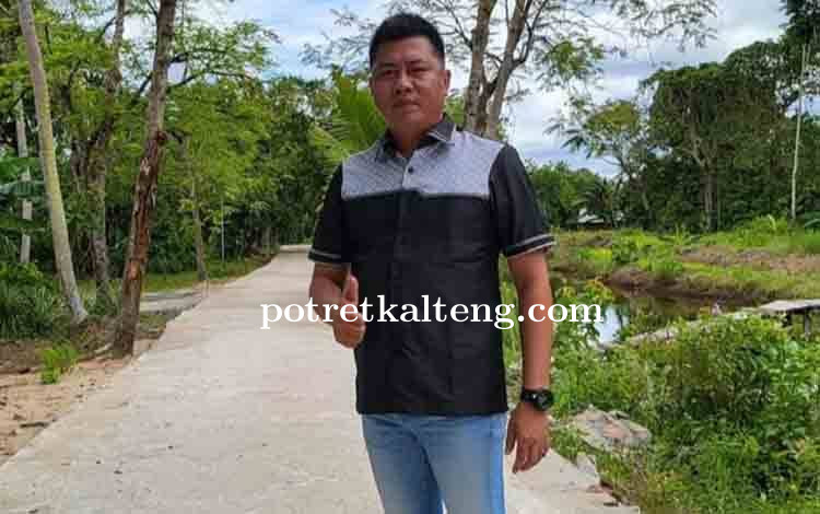 Legislator Kapuas Ini Sambut Baik Realisasi Pembangunan Jalan di Wilayah Pulau Petak, Ini Harapannya