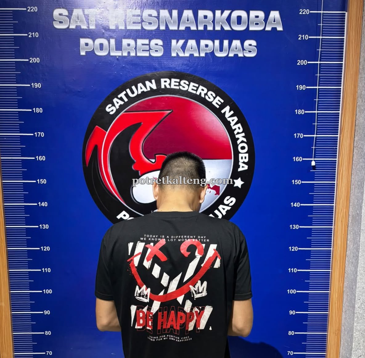 Polres Kapuas Amankan Pria Diduga Edarkan Sabu 5,20 Gram di Kebun Sawit Mantangai