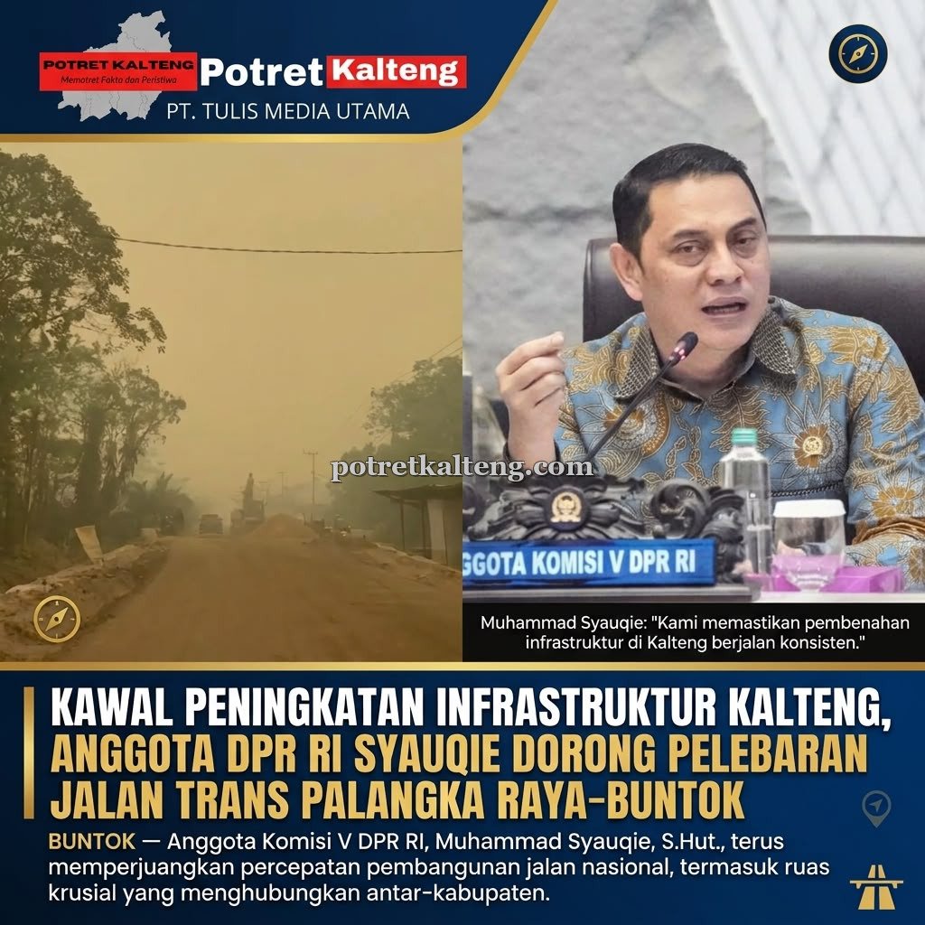 Kawal Peningkatan Infrastruktur, Anggota DPR RI Syauqie Dorong Pelebaran Jalan Trans Palangka Raya–Buntok