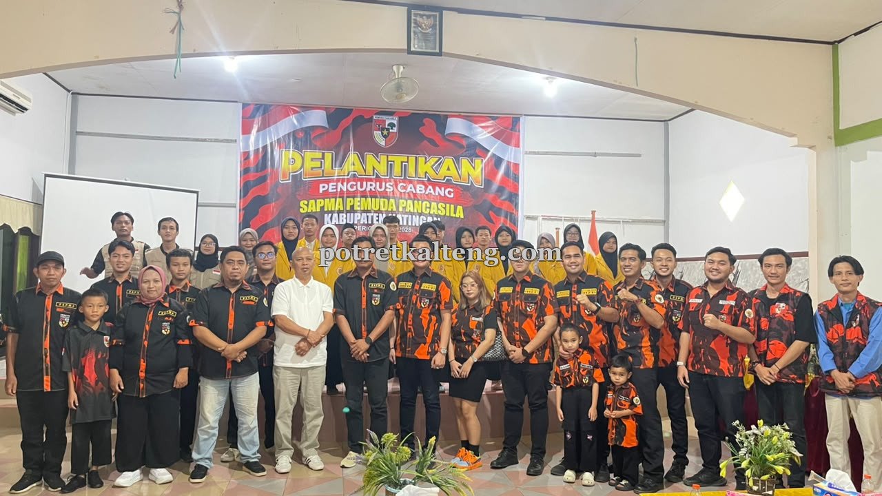 PW SAPMA PP Kalteng Resmi Lantik Pengurus PC SAPMA Katingan Periode 2026–2028