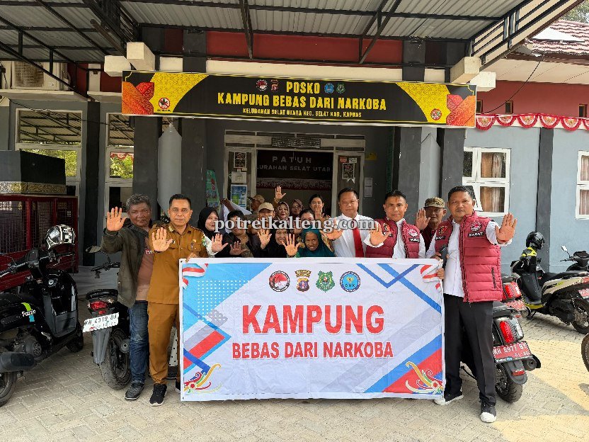 Satresnarkoba Polres Kapuas Edukasi Warga Soal Bahaya Narkoba dan Karhutla