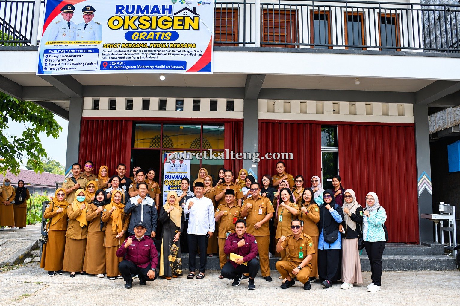 Oksigen Gratis untuk Warga Terdampak Karhutla