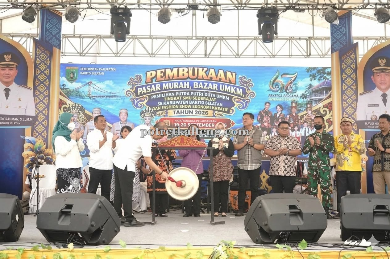Semarak Hari Jadi ke-67, Bupati Eddy Raya Samsuri Buka Bazar UMKM dan Pasar Murah