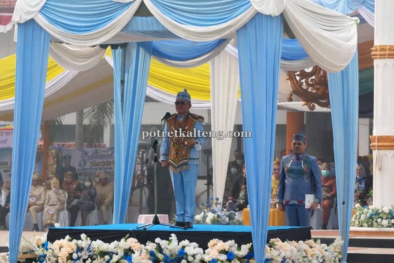 HUT ke-67 Barsel, Gubernur Agustiar Dorong Kemandirian Daerah dan Penguatan Semangat Huma Betang