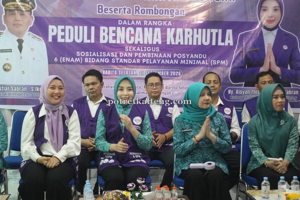 TP Posyandu Kalteng Perkuat Transformasi 6 Bidang SPM dan Salurkan Bantuan Karhutla di Barsel