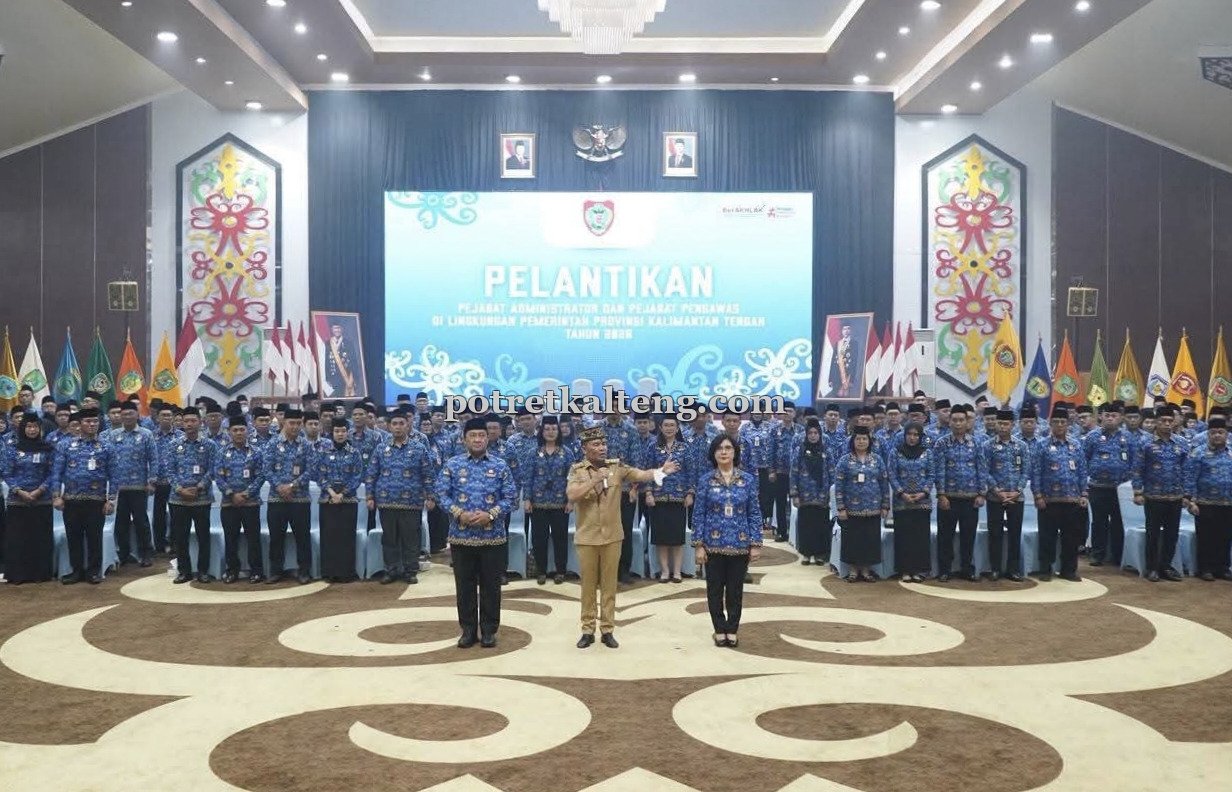 Gubernur Agustiar Sabran Melantik 234 Pejabat