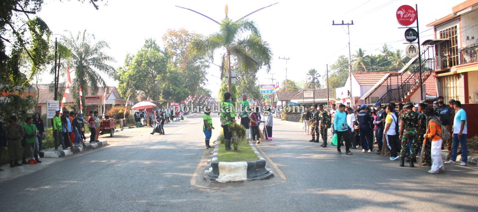 Sambut HUT ke-24 Bartim dan HUT ke-81 RI, Pemkab Gelar Gotong Royong Serentak