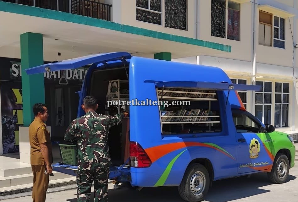 DPK Bartim Gandeng Yonif 924/Uria Mapas, Perluas Akses Literasi hingga Pelosok Desa