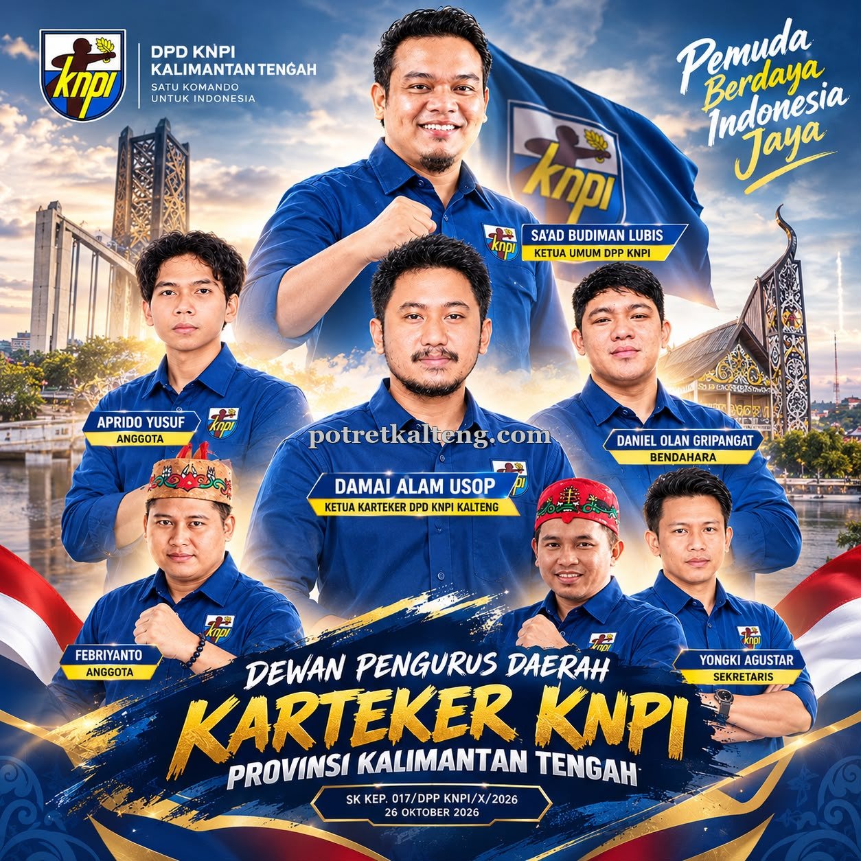 KNPI Kalteng Perkuat Konsolidasi Pemuda, Siapkan Musda dan Penataan Organisasi Kabupaten/Kota