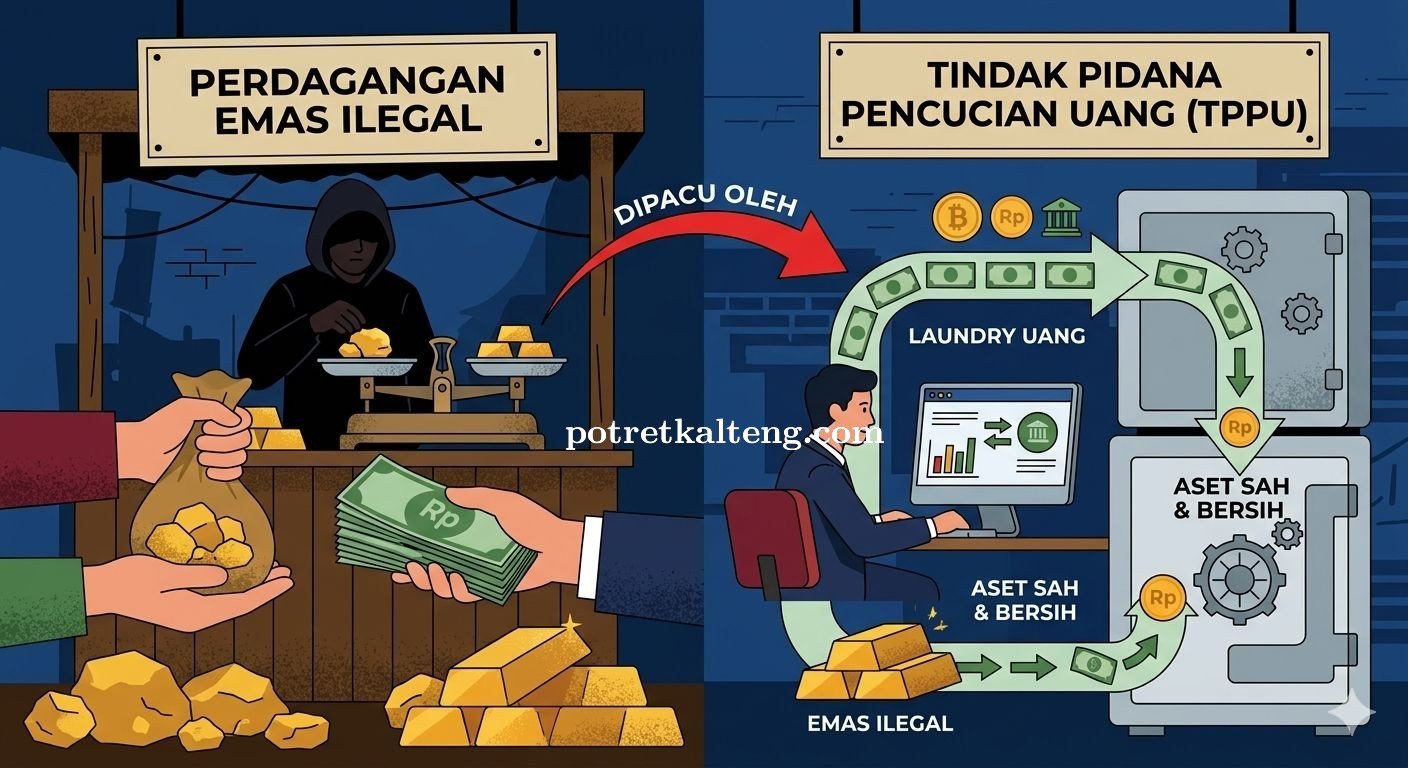 Opini Hukum: Emas Ilegal Sebagai Instrumen Pencucian Uang oleh Korporasi di Era Modern