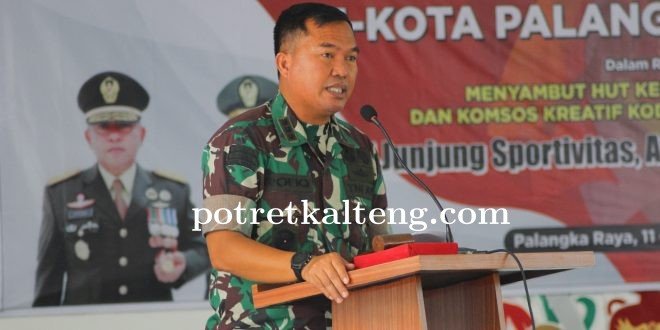 Dandim Buka Kejuaraan Pencak Silat Tingkat Pelajar Se Kota Palangka Raya